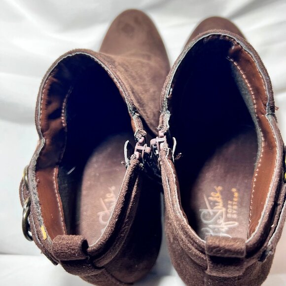 Life Sride Soft System-Women's Brown Cowgirl/Western Ankle Boots-Size 8 1/2-Com - Picture 14 of 16